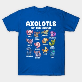 Axolotls of the World T-Shirt